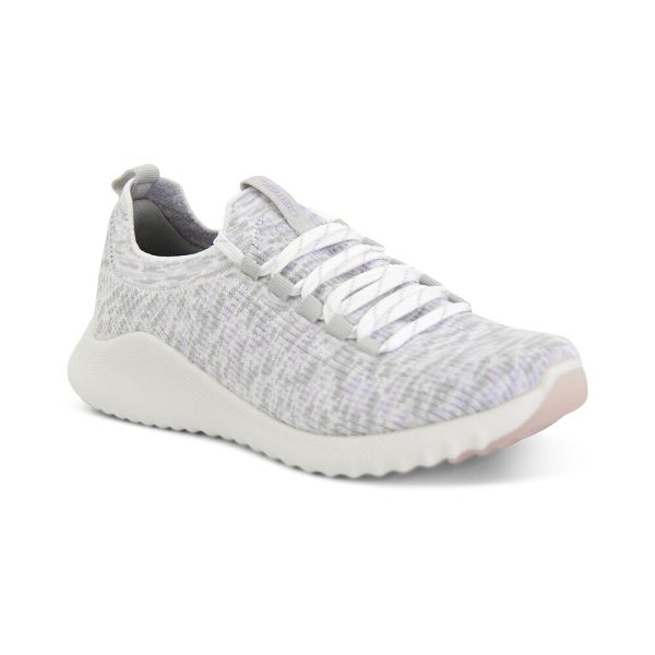 Aetrex Carly Arch Support Sneakers Γυναικεια Γκρι Greece 39052IKAW